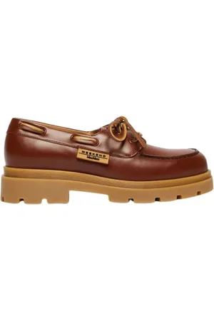 Max Mara Femme, Chaussures, Brun, Taille: 40 EU Mocassin en cuir