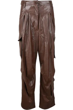 ANIYE BY Femme, Pantalons, Brun, Taille: 38 FR Pantalon Élégant en Polyester