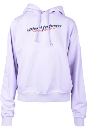 Diesel Femme, Sweatshirts et sweats à capuche, Violet, Taille: 36 FR Maglia