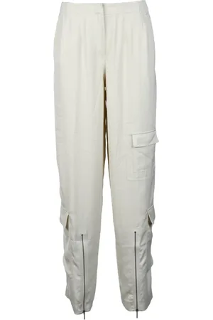 Calvin Klein Femme, Pantalons, , Taille: 42 FR Pantalon en Polyester Style Cargo avec Fermeture Éclair