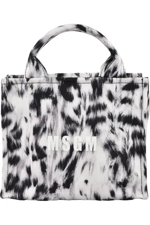 Msgm Femme, Sacs, Noir, Taille: ONE Size Sac à Main en Coton avec Bandoulière