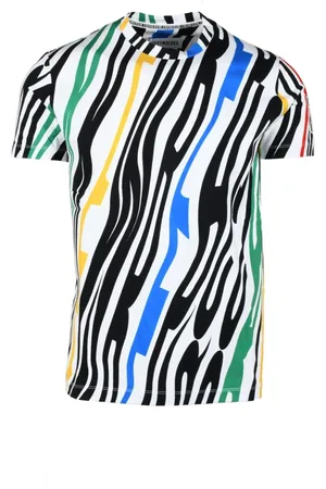 Bikkembergs Homme, Tops, Multicolore, Taille: S T-shirt Coton Élasthanne