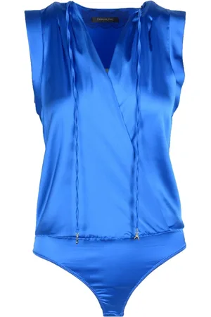 Patrizia Pepe Femme, Tops, Bleu, Taille: 42 FR Haut Élégant Soirée Body