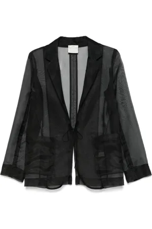 FORTE FORTE Femme, Vestes, Noir, Taille: 40 FR Veste en soie Nero Vêtements pour femmes