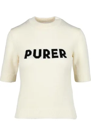 Sportmax Femme, Pulls, Blanc, Taille: 36 FR Pull Laine Cachemire