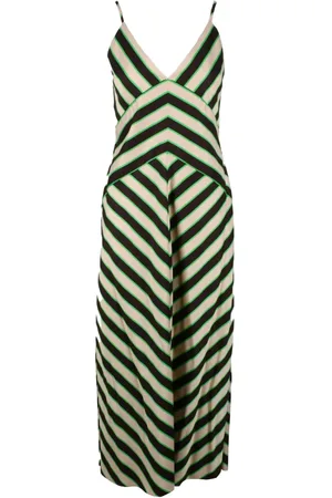 Msgm Femme, Robes, Multicolore, Taille: 38 FR Robe longue avec décolleté bikini