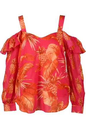 Twin-Set Femme, Blouses et Chemises, Rouge, Taille: 38 FR Chemisier en Coton