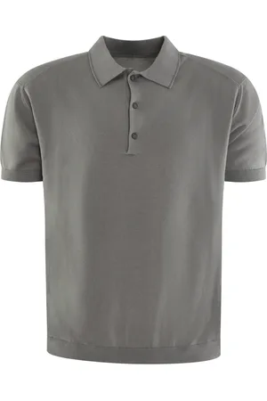 C.P. Company Homme, Tops, Gris, Taille: 2XL Tricot Col Polo pour Homme