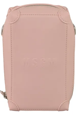 Msgm Femme, Accessoires, Rose, Taille: ONE Size Sac bandoulière avec fermeture éclair