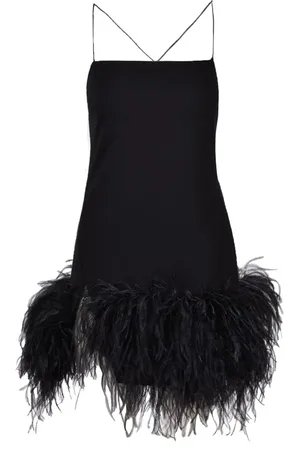 The Attico Femme, Robes, Noir, Taille: 38 FR Robe Élégante Femme Mélange Rayon
