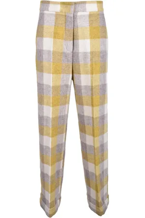 ERIKA CAVALLINI Femme, Pantalons, Multicolore, Taille: 34 FR Pantalon en Laine