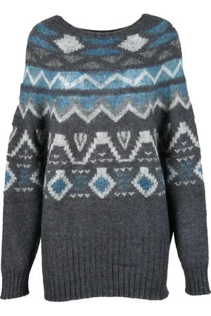 ALPHA STUDIO Femme, Pulls, Multicolore, Taille: 40 FR Pull en Mohair Doux et Chaud