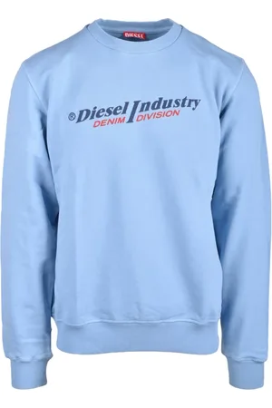 Diesel Homme, Sweatshirts et sweats à capuche, Bleu, Taille: M Sweat en Coton