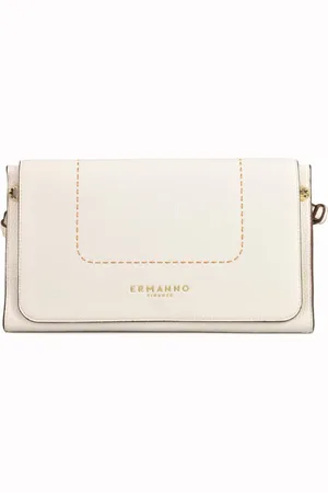 ERMANNO SCERVINO Femme, Sacs, Blanc, Taille: ONE Size Sac à Rabat Petra avec Bandoulière