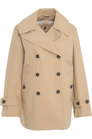 save the duck Femme, Manteaux, , Taille: 40 FR Trench Évasé avec Détails du Logo