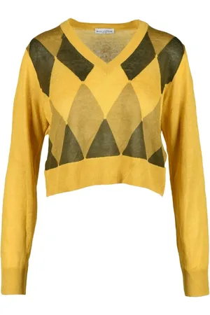 BALLANTYNE Femme, Pulls, Jaune, Taille: 38 FR Maglia