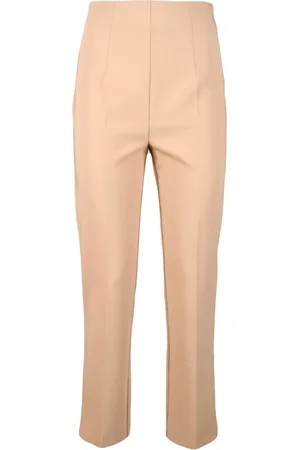 Twin-Set Femme, Pantalons, Brun, Taille: 38 FR Pantalon Élégant en Polyester Élasthanne Extensible