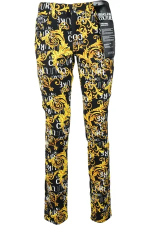 VERSACE Femme, Jeans, Multicolore, Taille: W27 Jeans en mélange de coton élégants