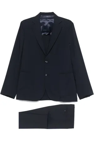 BARBA Homme, Costumes, Bleu, Taille: L Costume élégant pour homme en bleu