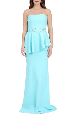 alma sanchez Femme, Robes, Bleu, Taille: 42 FR Gowns
