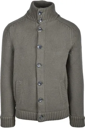 HERNO Homme, Pulls, Vert, Taille: L Cardigan Resort 100% Lana