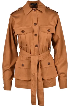 ACTUALEE Femme, Vestes, Brun, Taille: 40 FR Veste Élégante avec Lycra et Coton