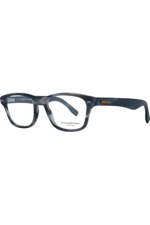 Ermenegildo Zegna Homme, Accessoires, Gris, Taille: ONE Size Montures Optiques Grises pour Hommes
