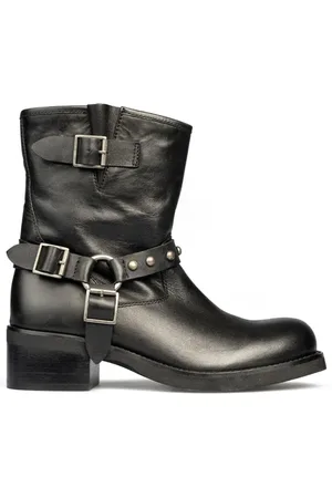 Emanuélle vee Femme, Chaussures, Noir, Taille: 37 EU Bottes en Cuir Noir