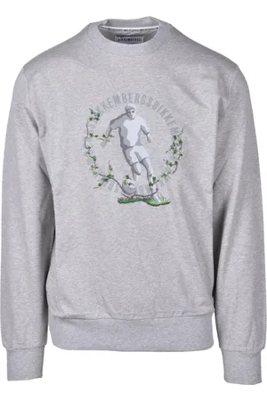 Bikkembergs Homme, Sweatshirts et sweats à capuche, Gris, Taille: XL Coton Élasthanne Sweat