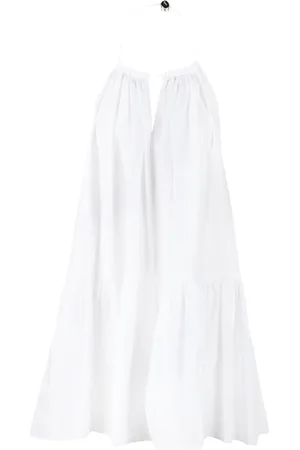 Patrizia Pepe Femme, Robes, Blanc, Taille: 40 FR Robe en Coton Dos Nu