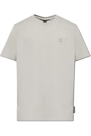 Moose Knuckles Homme, Tops, Gris, Taille: S T-shirt avec écusson logo