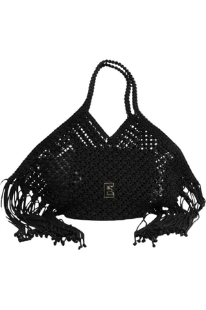 ERMANNO SCERVINO Femme, Sacs, Noir, Taille: ONE Size Sac à bandoulière noir à franges