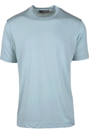 Daniele Fiesoli Homme, Tops, Bleu, Taille: M T-shirt en Cupro Coton