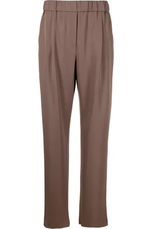 Giorgio Armani Femme, Pantalons, Brun, Taille: 42 FR Pantalons élégants