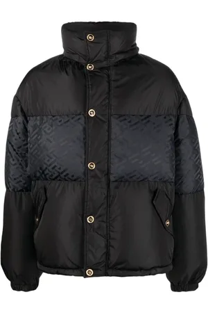 VERSACE Homme, Vestes, Noir, Taille: M Doudoune La Greca noire