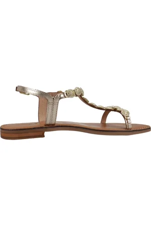 Geox Femme, Chaussures, Jaune, Taille: 38 EU Sandales plates pour femmes