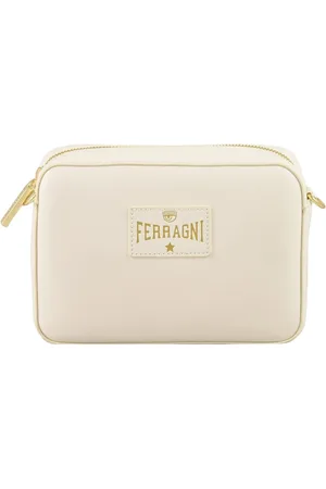 Chiara Ferragni Femme, Sacs, Blanc, Taille: ONE Size Sac Bandoulière Élégant avec Fermeture Éclair