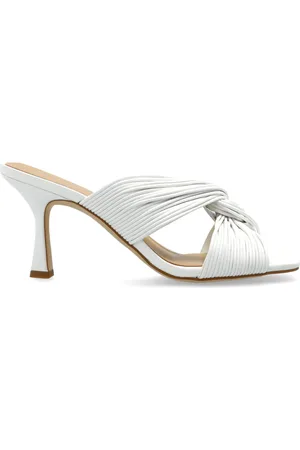 Michael Kors Femme, Chaussures, Blanc, Taille: 38 1/2 EU Mules à talons Alessia