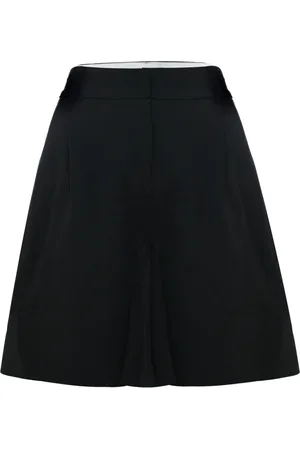 Kocca Femme, Shorts, Noir, Taille: 38 FR Shorts Plissés Naturels avec Poches à Rabat