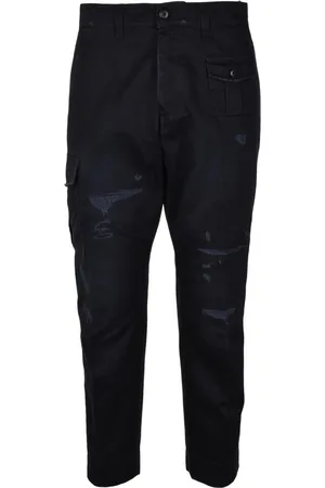 Dondup Homme, Jeans, Noir, Taille: W35 Pantalon cargo avec fermeture boutonnée