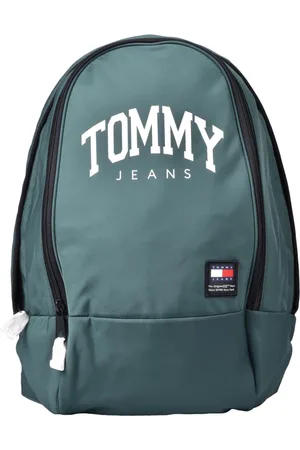 Tommy Hilfiger Homme, Sacs, Vert, Taille: ONE Size Sac à dos en nylon avec fermeture éclair