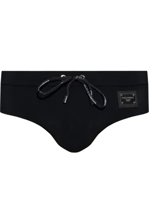 Dolce & Gabbana Homme, Maillots de bain, Noir, Taille: XL Slip de bain