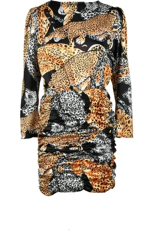 5 PROGRESS Femme, Robes, Multicolore, Taille: 38 FR Robe Élégante en Polyester pour Femme