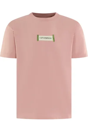 C.P. Company Homme, Tops, Rose, Taille: L T-shirts Homme - Manches Courtes