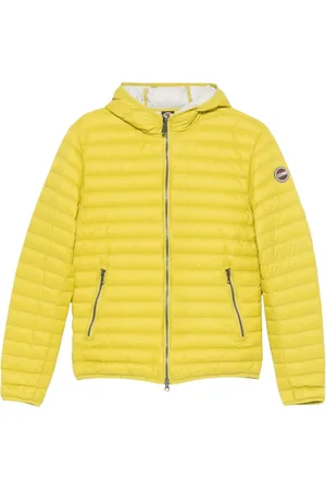 Colmar Homme, Vestes, Jaune, Taille: XL Veste Légère à Capuche Jaune Extra Slim