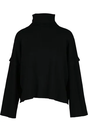 PIERANTONIO GASPARI Femme, Pulls, Noir, Taille: 36 FR Pull en Laine - Design Élégant