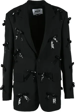 Msgm Femme, Vestes, Noir, Taille: 36 FR Veste en polyester