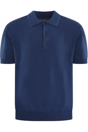 C.P. Company Homme, Tops, Bleu, Taille: M Tricot Col Polo pour Homme
