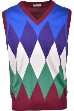 BALLANTYNE Homme, Pulls, Multicolore, Taille: L Coton Cachemire Gilet Gilet