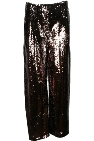 Serafini Femme, Pantalons, Brun, Taille: 38 FR Pantalon